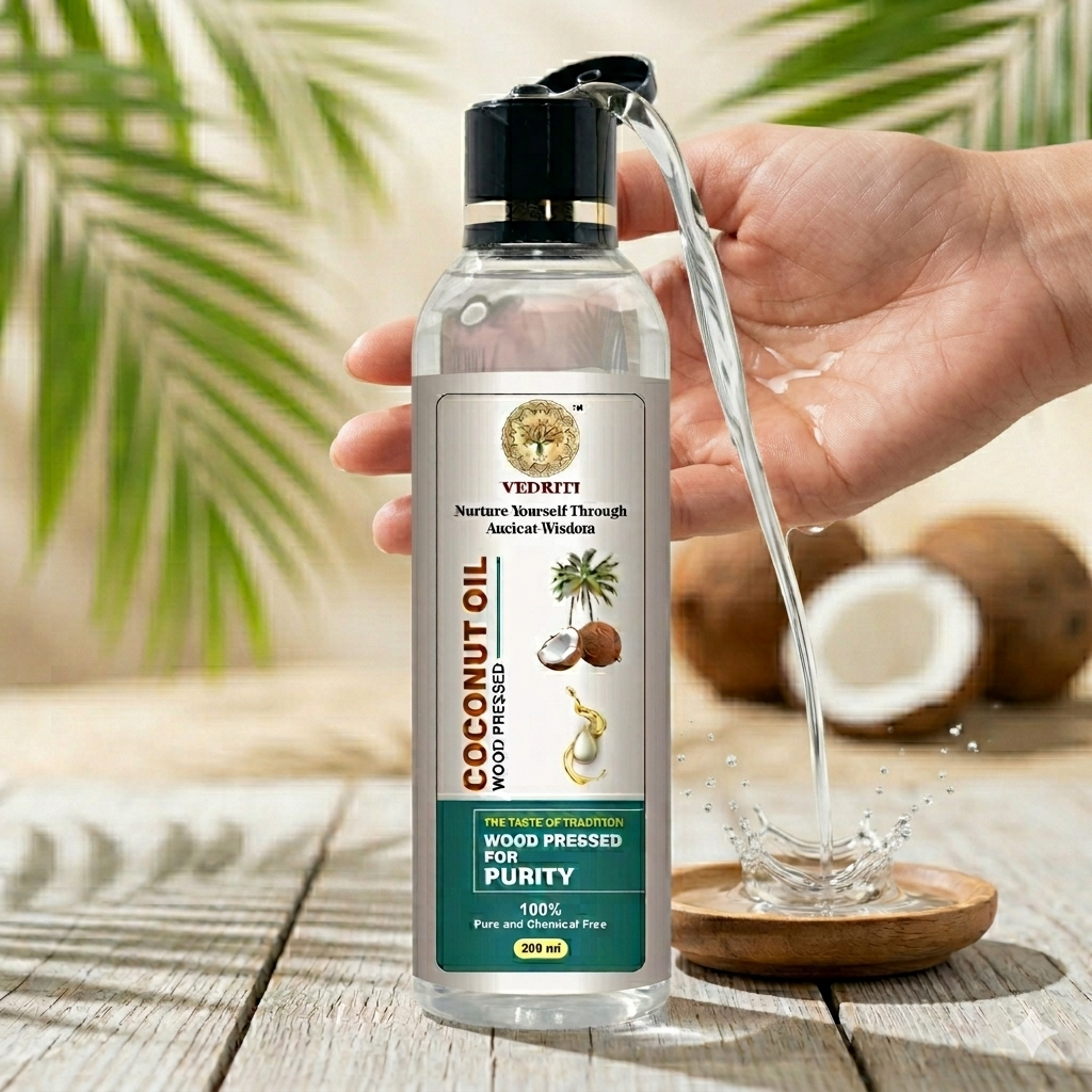 Vedriti Wood-Pressed Coconut Oil 200ml