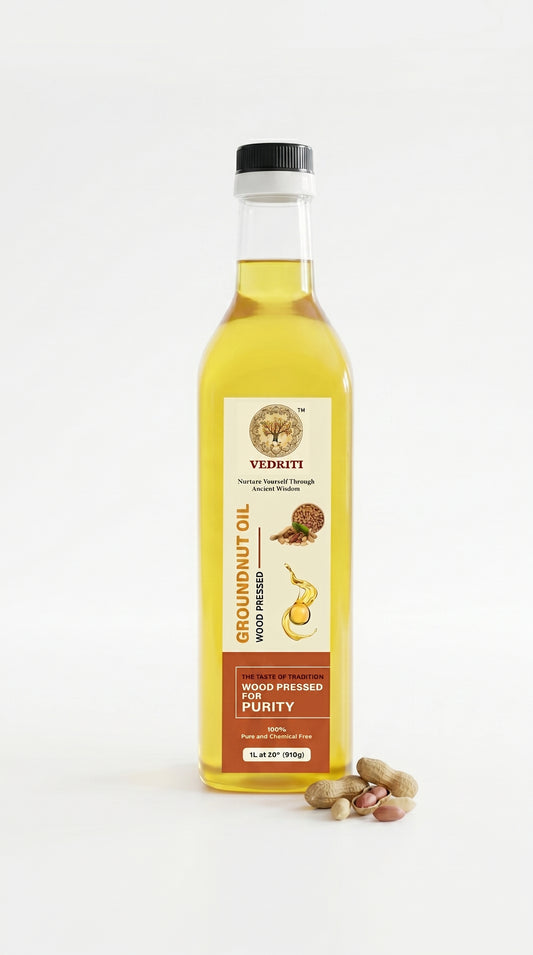Vedriti Wood Pressed Groundnut Oil 1L