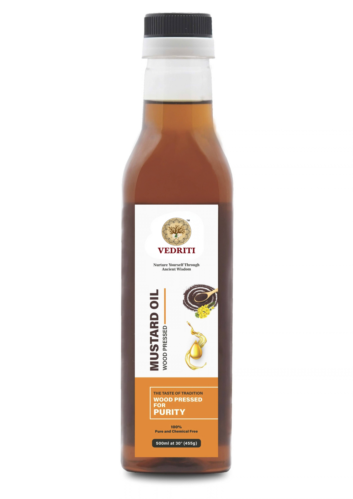 Vedriti Wood Pressed Black Mustard Oil bottle product image