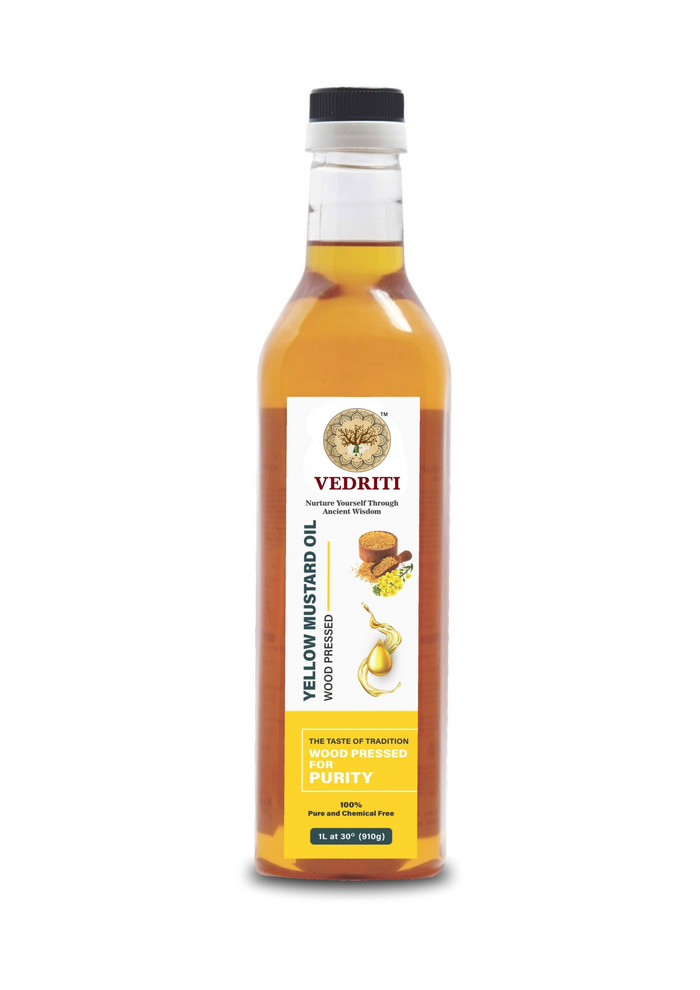 Vedriti Wood Pressed Yellow Mustard Oil