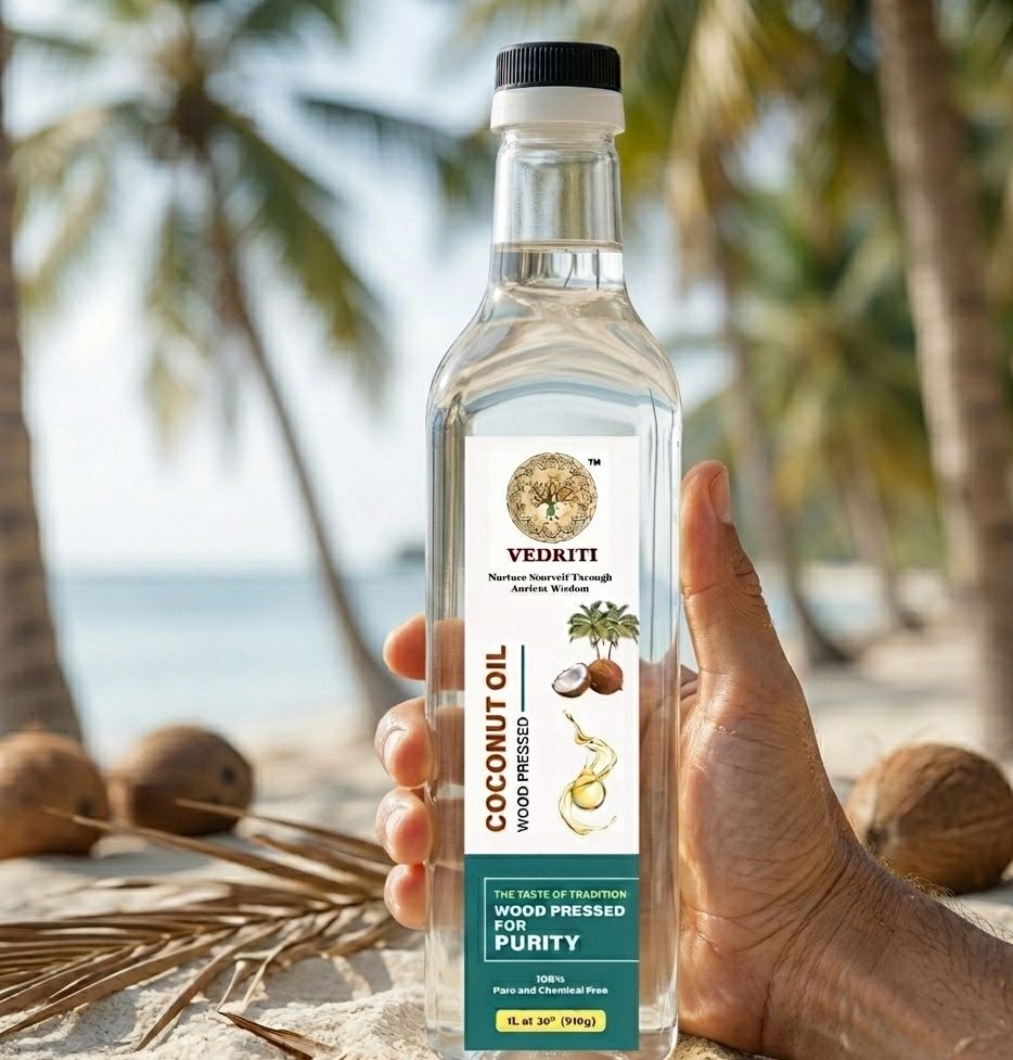 Vedriti Wood-Pressed Coconut Oil 1L