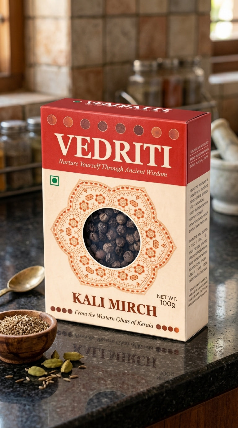 Vedriti Kali Mirch –  Whole Black Pepper 100gm