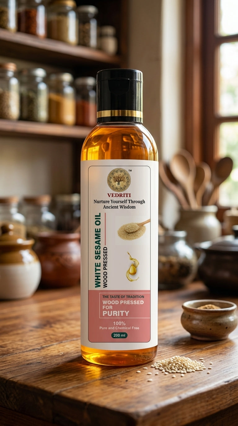 Vedriti Wood Pressed White Sesame Oil