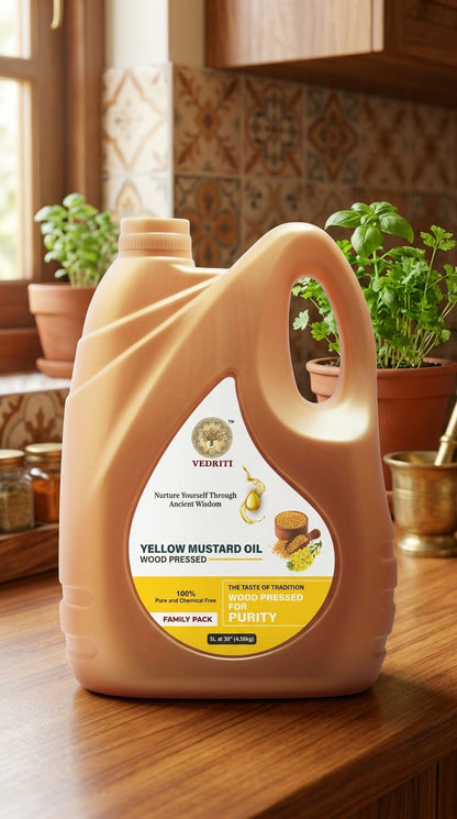 Vedriti Wood Pressed Yellow Mustard Oil