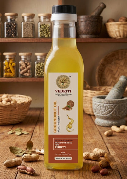 Vedriti Wood Pressed Groundnut Oil 1L