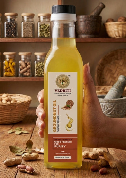 Vedriti Wood Pressed Groundnut Oil 1L