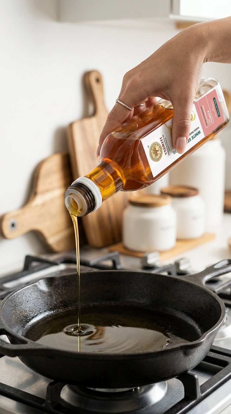 Vedriti Wood Pressed White Sesame Oil