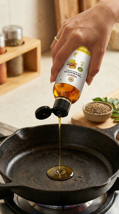Vedriti Wood Pressed Yellow Mustard Oil