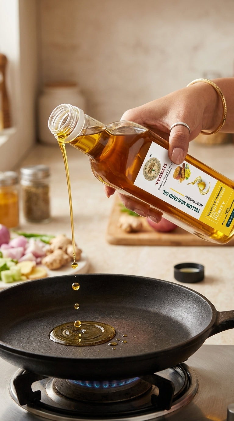 Vedriti Wood Pressed Yellow Mustard Oil