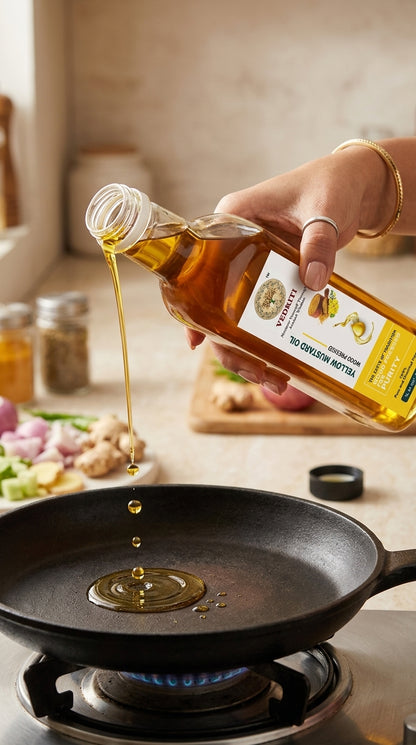 Vedriti Wood Pressed Yellow Mustard Oil