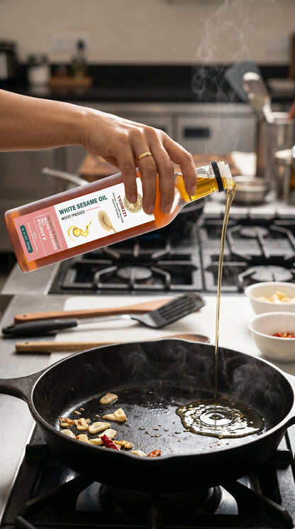 Vedriti Wood Pressed White Sesame Oil