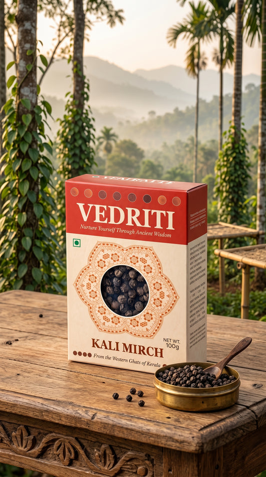 Vedriti Kali Mirch –  Whole Black Pepper 100gm