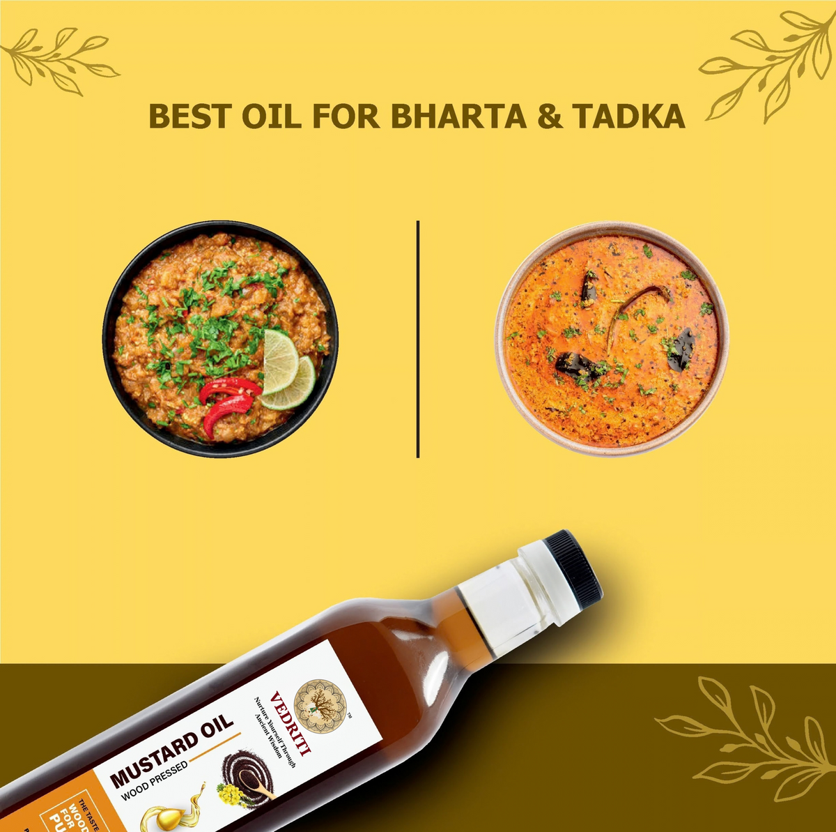 Vedriti Wood Pressed Black Mustard Oil product features