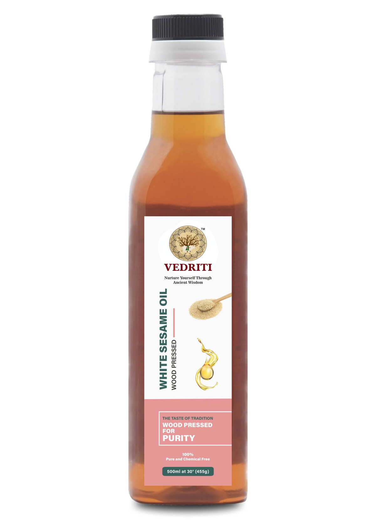 Vedriti Wood Pressed White Sesame Oil product image