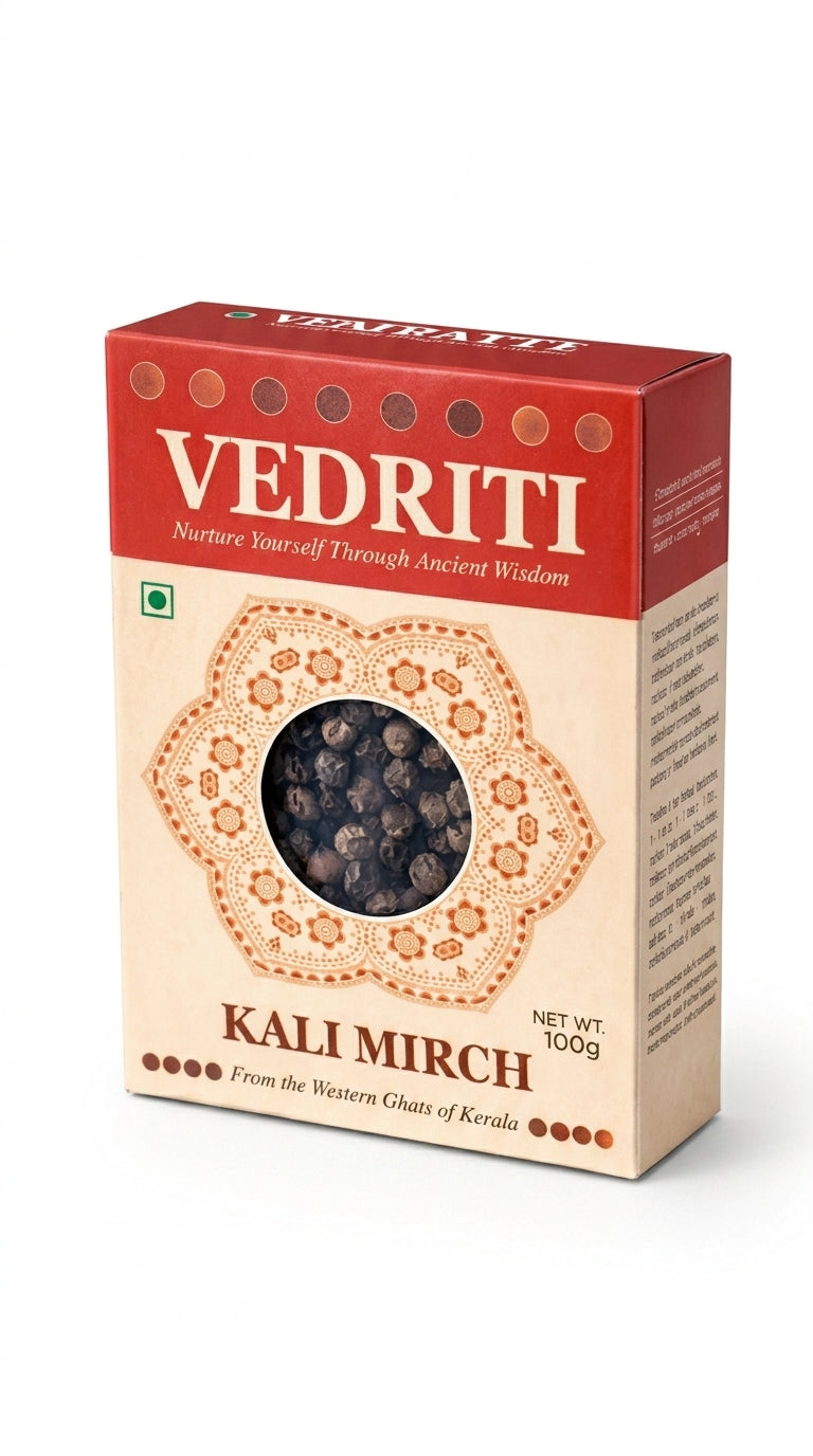 Vedriti Kali Mirch –  Whole Black Pepper 100gm