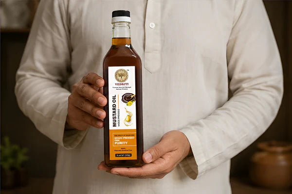Vedriti Wood Pressed Black Mustard Oil