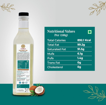 Vedriti Wood Pressed Coconut Oil product features