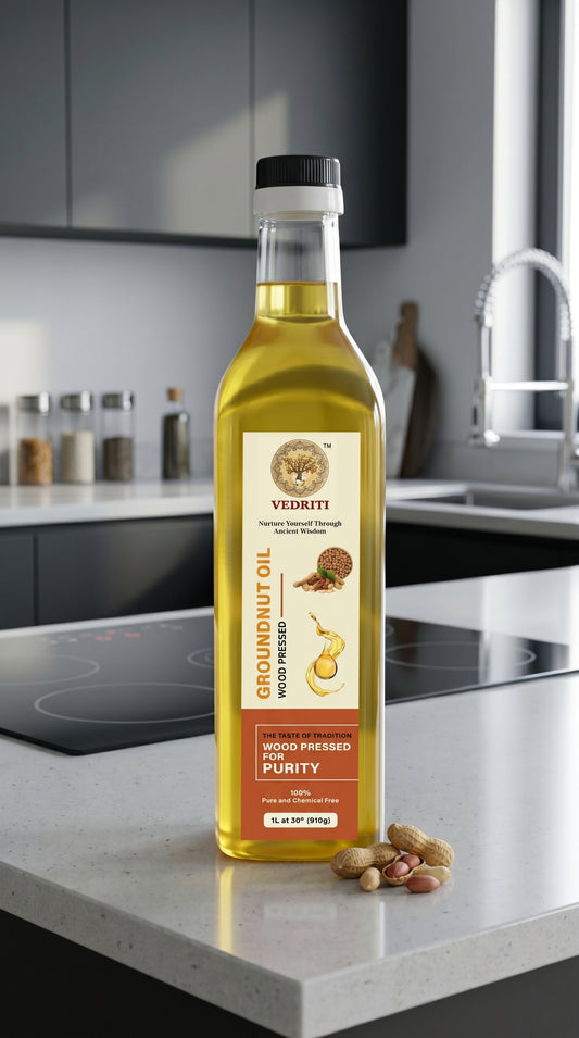 Vedriti Wood Pressed Groundnut Oil 1L
