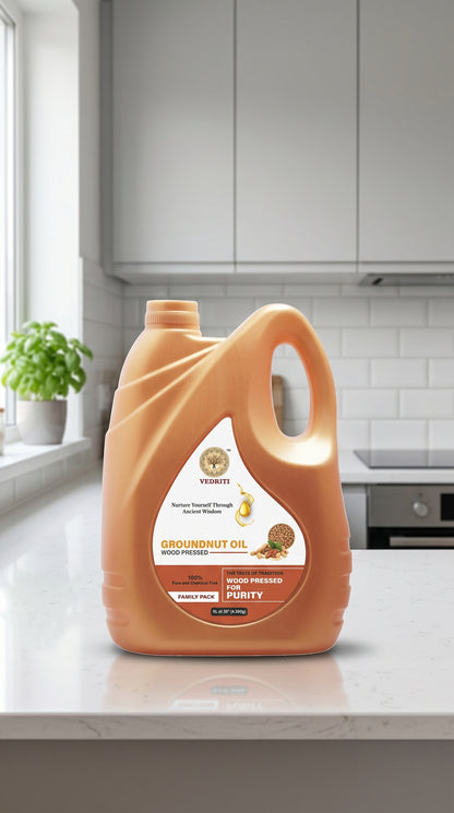 Vedriti Wood Pressed Groundnut Oil 1L