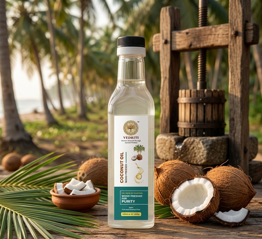 Vedriti Wood-Pressed Coconut Oil bottle photo