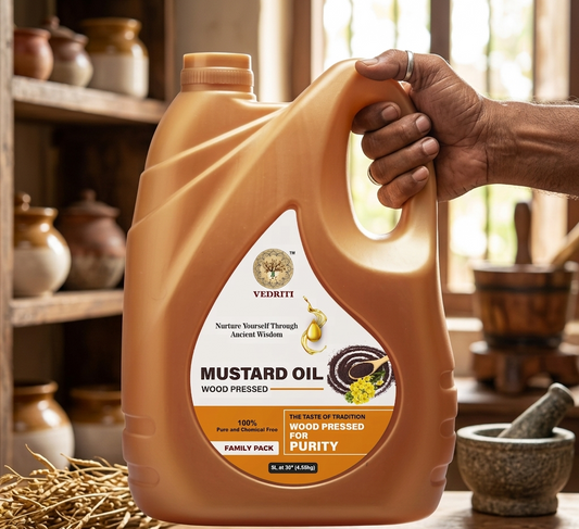 Vedriti Wood- Pressed Black Mustard Oil 5L