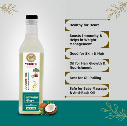 Vedriti Wood Pressed Coconut Oil product information