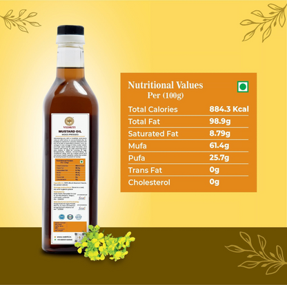 Vedriti Wood Pressed Black Mustard Oil product value and features