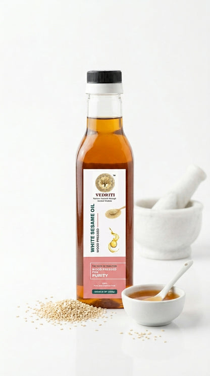 Vedriti Wood Pressed White Sesame Oil