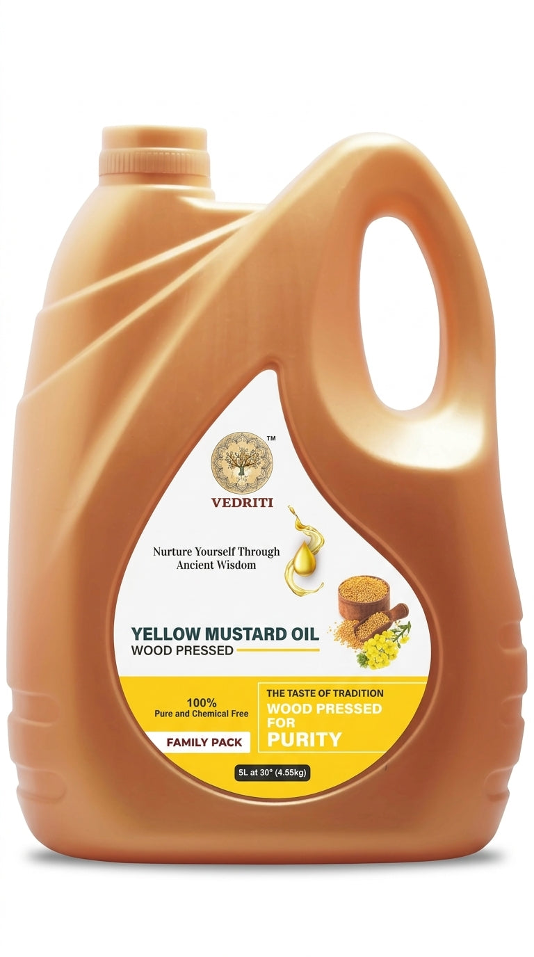 Vedriti Wood Pressed Yellow Mustard Oil