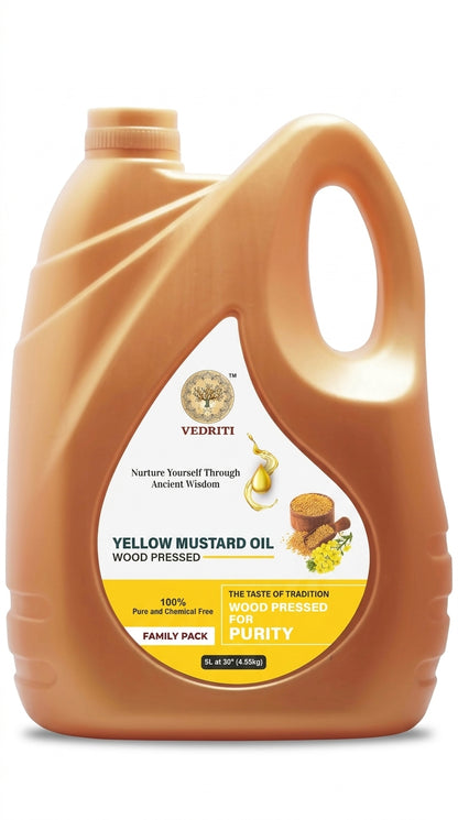 Vedriti Wood Pressed Yellow Mustard Oil