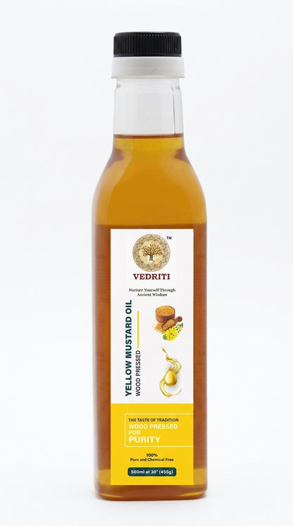 Vedriti Wood Pressed Yellow Mustard Oil
