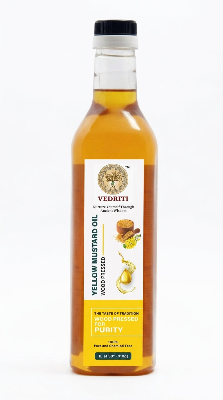 Vedriti Wood Pressed Yellow Mustard Oil
