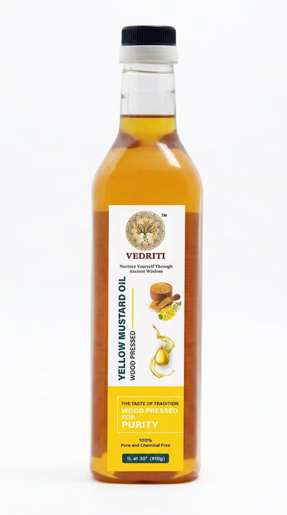 Vedriti Wood Pressed Yellow Mustard Oil